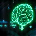 AI brain icon overlaid on car dashboard data